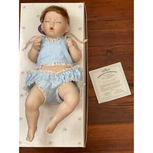 Vintage 1995 Ashton Drake Galleries “Good As Gold” porcelain girl doll